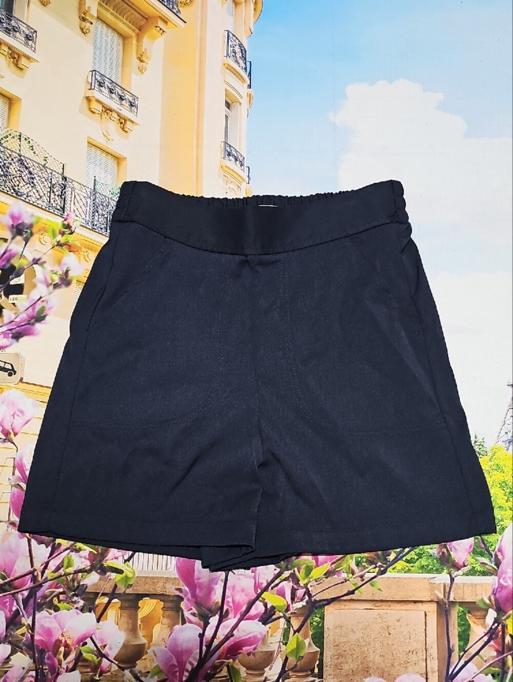 Max Studio Navy High Waist Shorts XS New